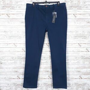 Nifty Genius Mens Pants 38x34 Stretch Navy 22A